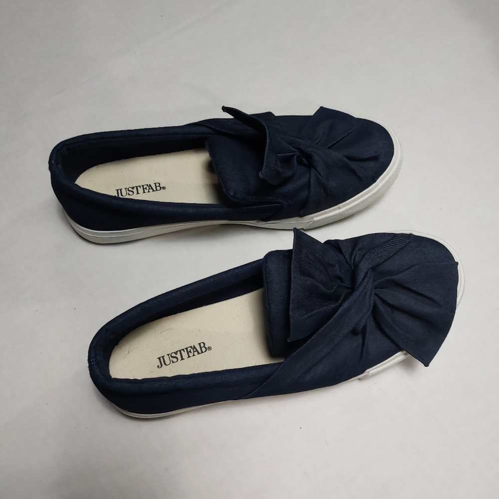 Just Fab Knot Tie Bow Slip On Size 9.5